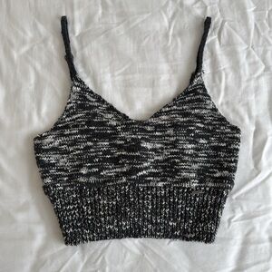Abercrombie & Fitch Knit Crop Tank - Grey